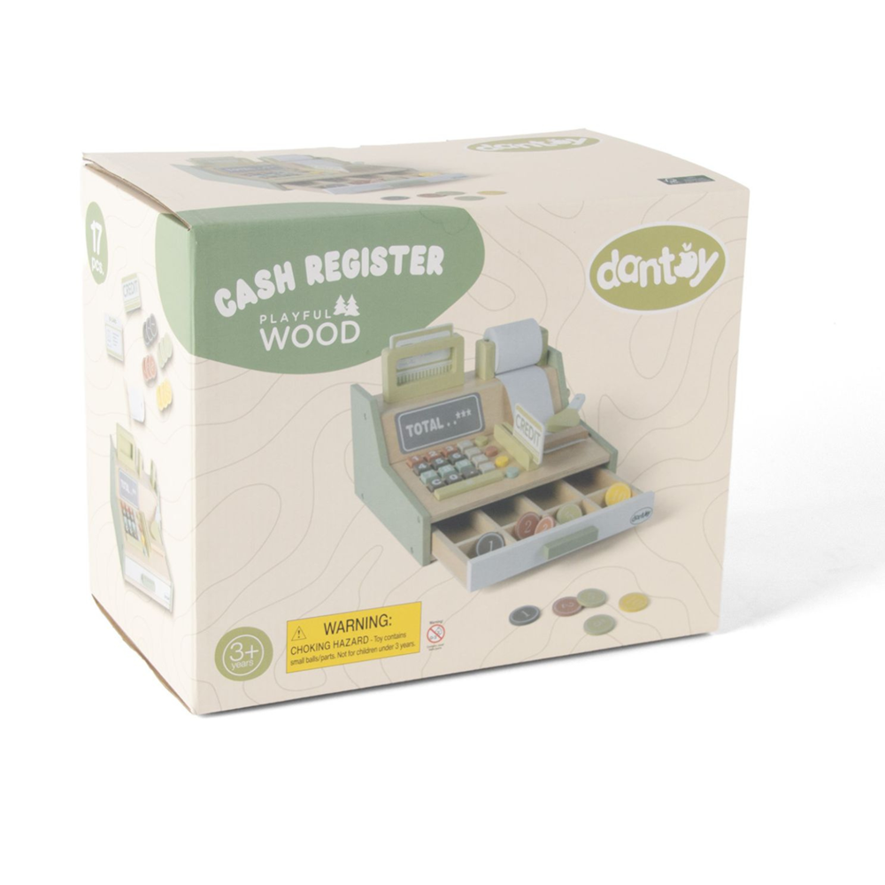 Dantoy - Playful Wood - Cash Register Set