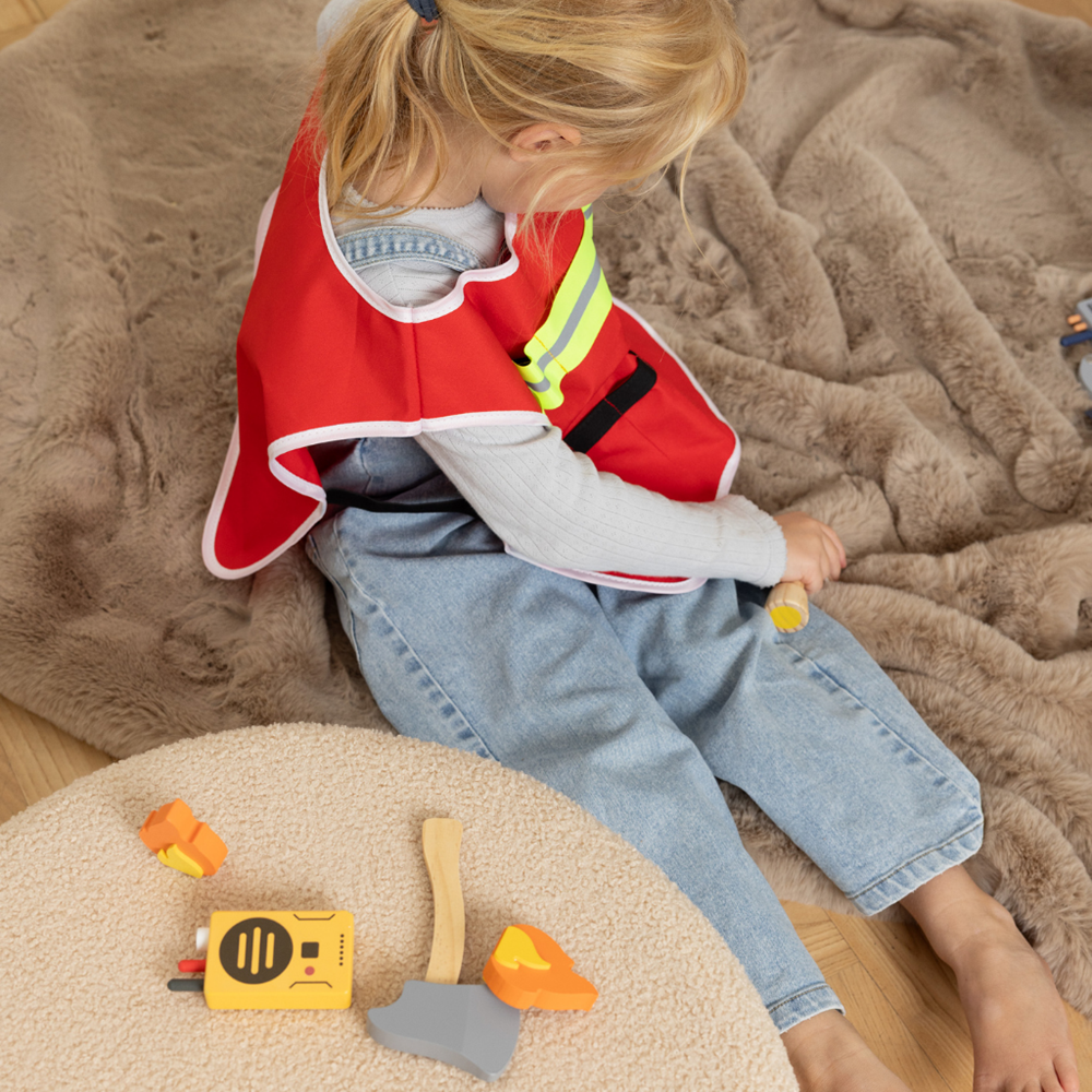 Dantoy - Playful Wood - Firefighter Play Set