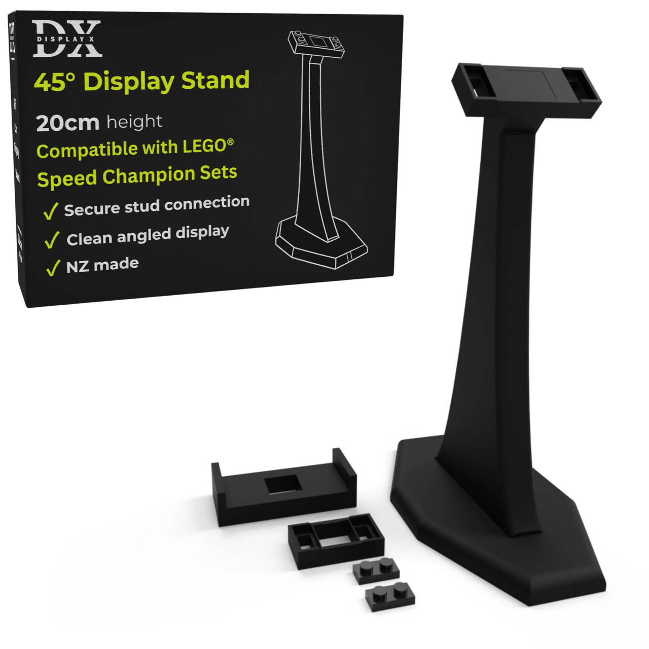 DisplayX 45° Angled 20cm LEGO® Speed Champions Display Stand