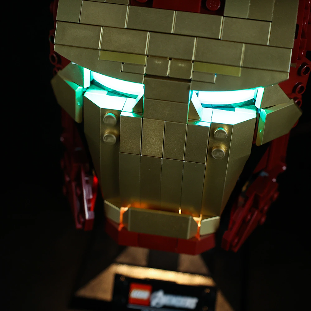 Lego Iron Man Helmet 76165 light kit