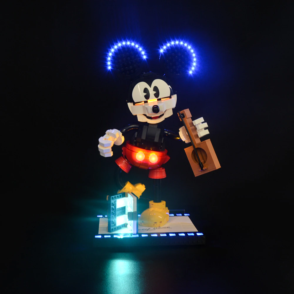 Lego Mickey Mouse & Minnie Mouse Buildable Characters 43179 light kit