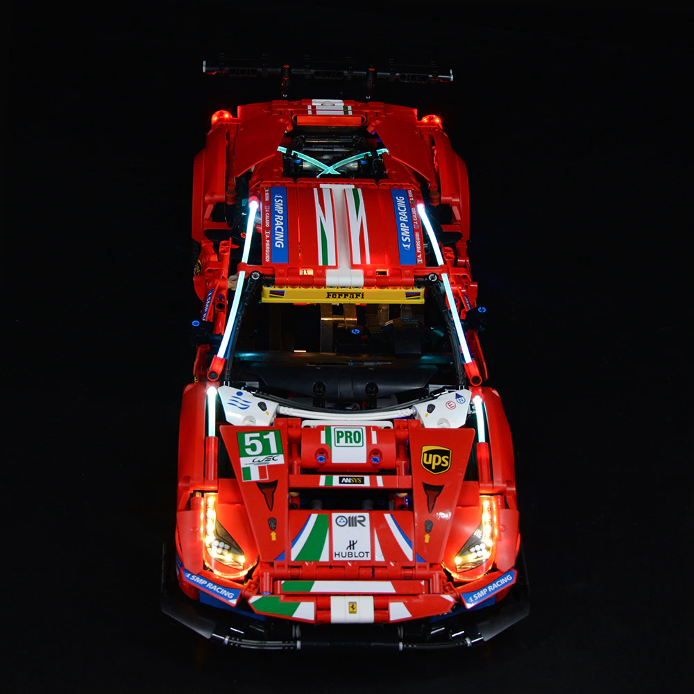 Lego Ferrari 488 GTE 42125 Light Kit