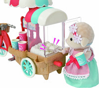 Sylvanian Families Popcorn Delivery Trike With Sheep Mother Barbara