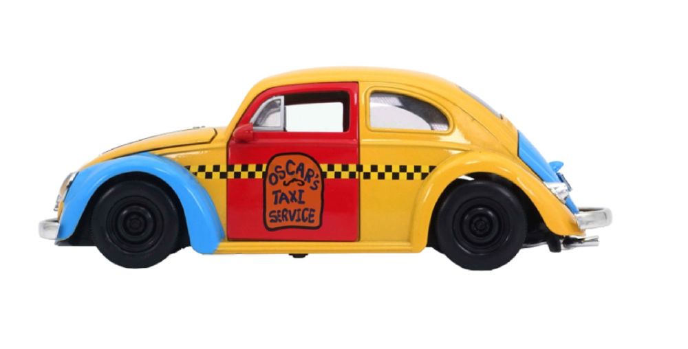 Jada Toys Oscar the Grouch 1959 VW Beetle 1:24 Diecast with Figure