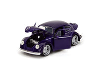 Jada Toys Wednesday VW Beetle 1:24 Diecast with Figure