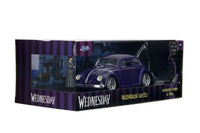Jada Toys Wednesday VW Beetle 1:24 Diecast with Figure