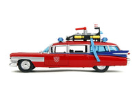 Jada Toys Transformers Ghostbusters Ecto-1 1:24 Diecast