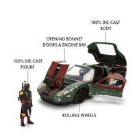 Jada Toys Star Was Boba Fett 2005 Ford GT 1:24 Diecast Model
