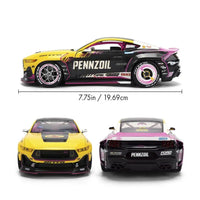 Jada Toys 2025 Ford Mustang RTR Racing 1:24 Diecast Model Car (Ben Hobson)