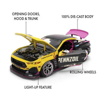 Jada Toys 2025 Ford Mustang RTR Racing 1:24 Diecast Model Car (Ben Hobson)