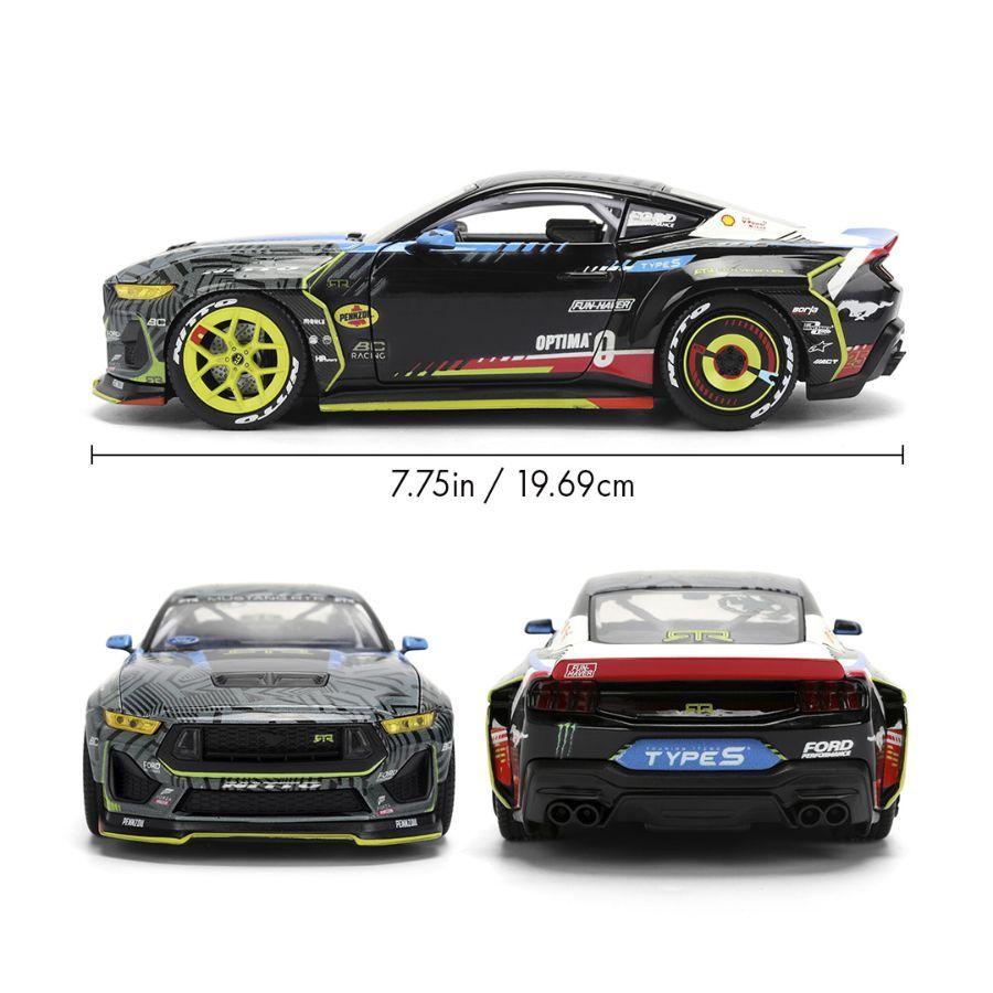Jada Toys 2025 Ford Mustang RTR Racing 1:24 Diecast Model Car (Vaughn Gitten Jr.)