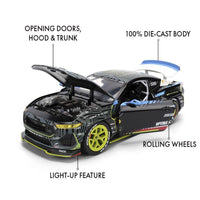 Jada Toys 2025 Ford Mustang RTR Racing 1:24 Diecast Model Car (Vaughn Gitten Jr.)