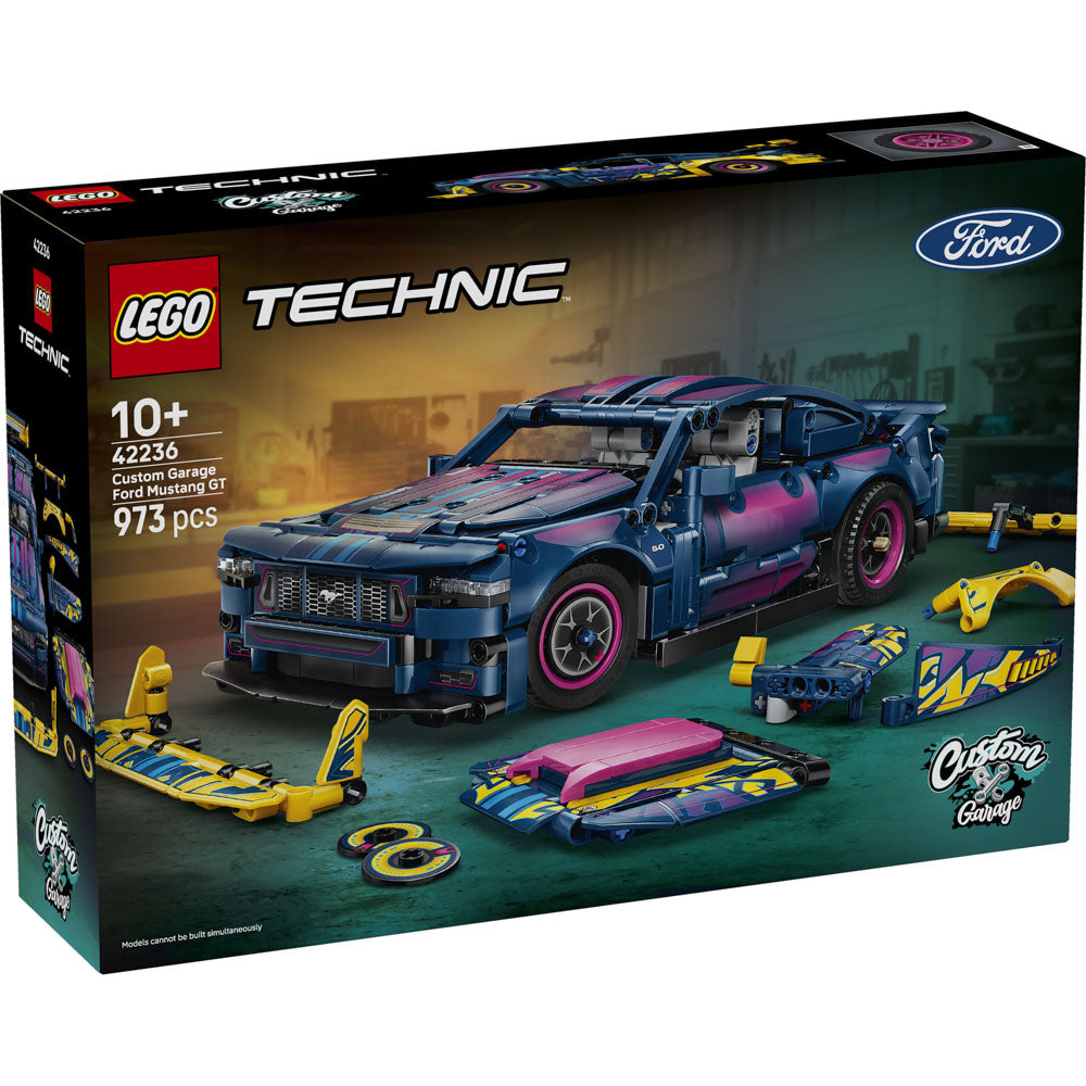 LEGO 42236 Technic Custom Garage Ford Mustang GT Car