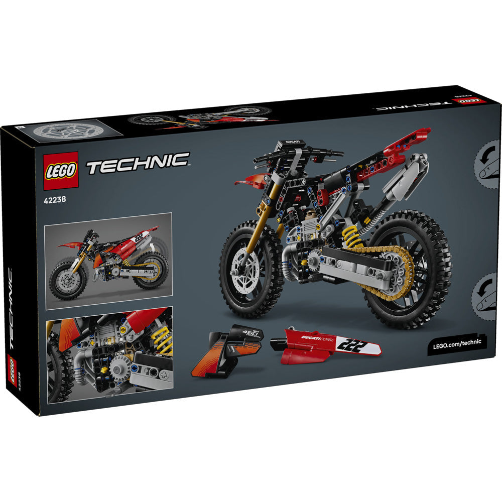 LEGO 42238 Technic Ducati Desmo450 MX Factory Motorcycle