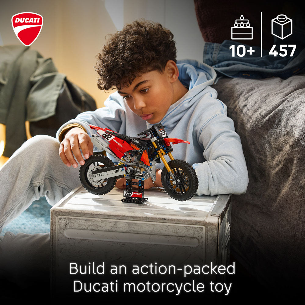 LEGO 42238 Technic Ducati Desmo450 MX Factory Motorcycle