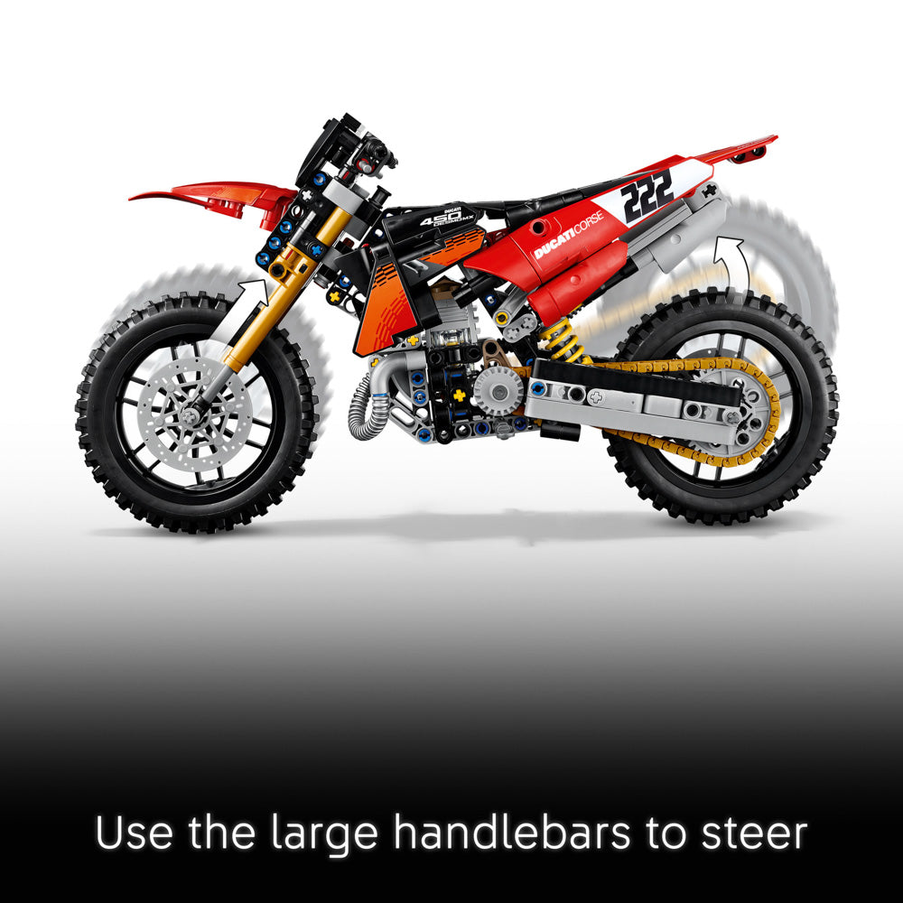LEGO 42238 Technic Ducati Desmo450 MX Factory Motorcycle