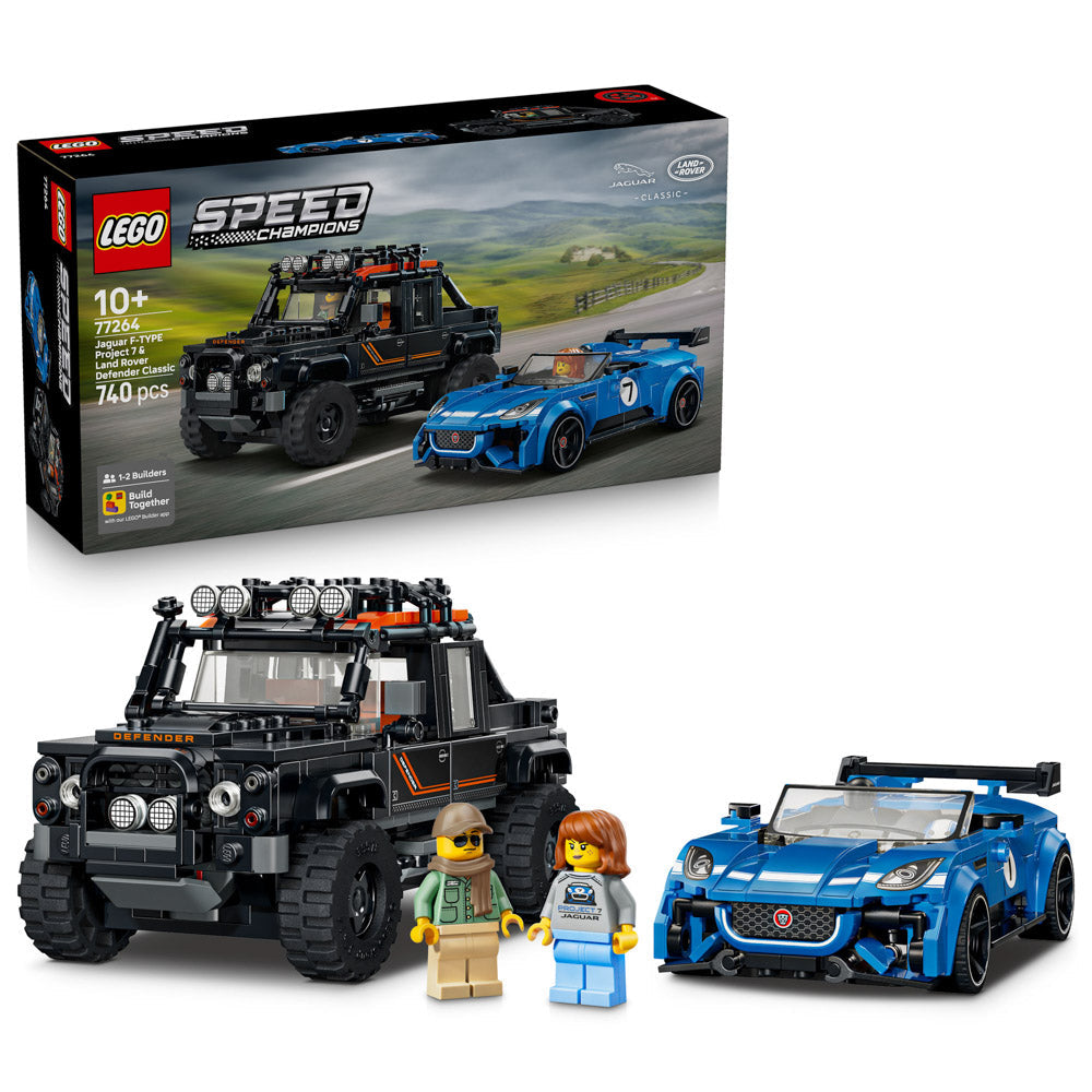 LEGO 77264 Speed Champions Jaguar Project 7 & Land Rover Defender