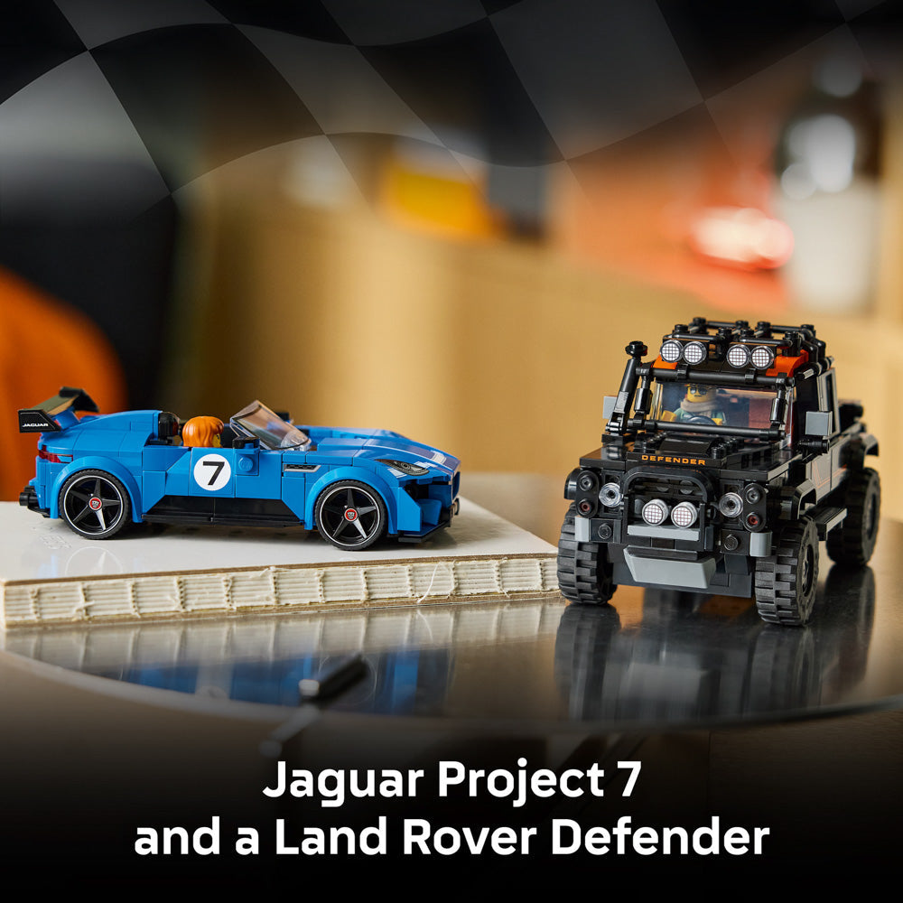 LEGO 77264 Speed Champions Jaguar Project 7 & Land Rover Defender