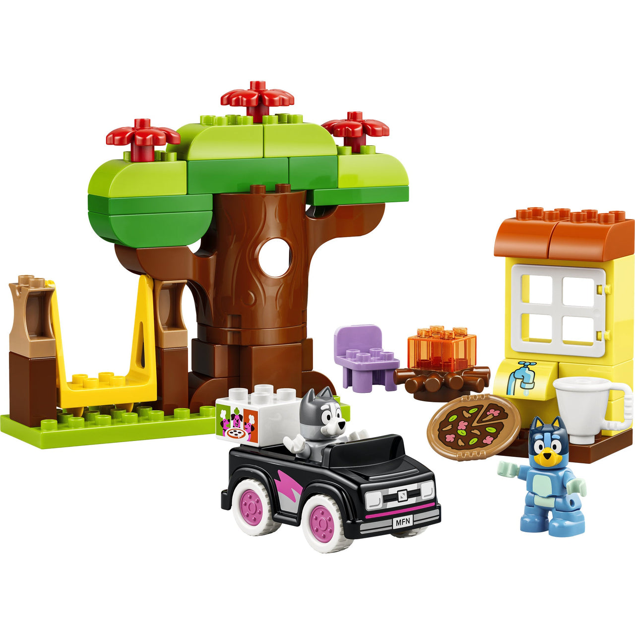 LEGO 10469 DUPLO Bluey Pizza Girls with Muffin and Bluey