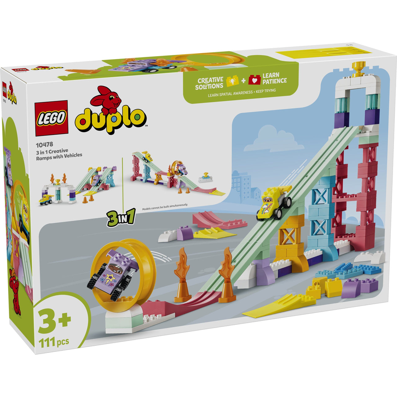 LEGO 10478 DUPLO Town 3 in 1 Creative Ramps with Vehicles
