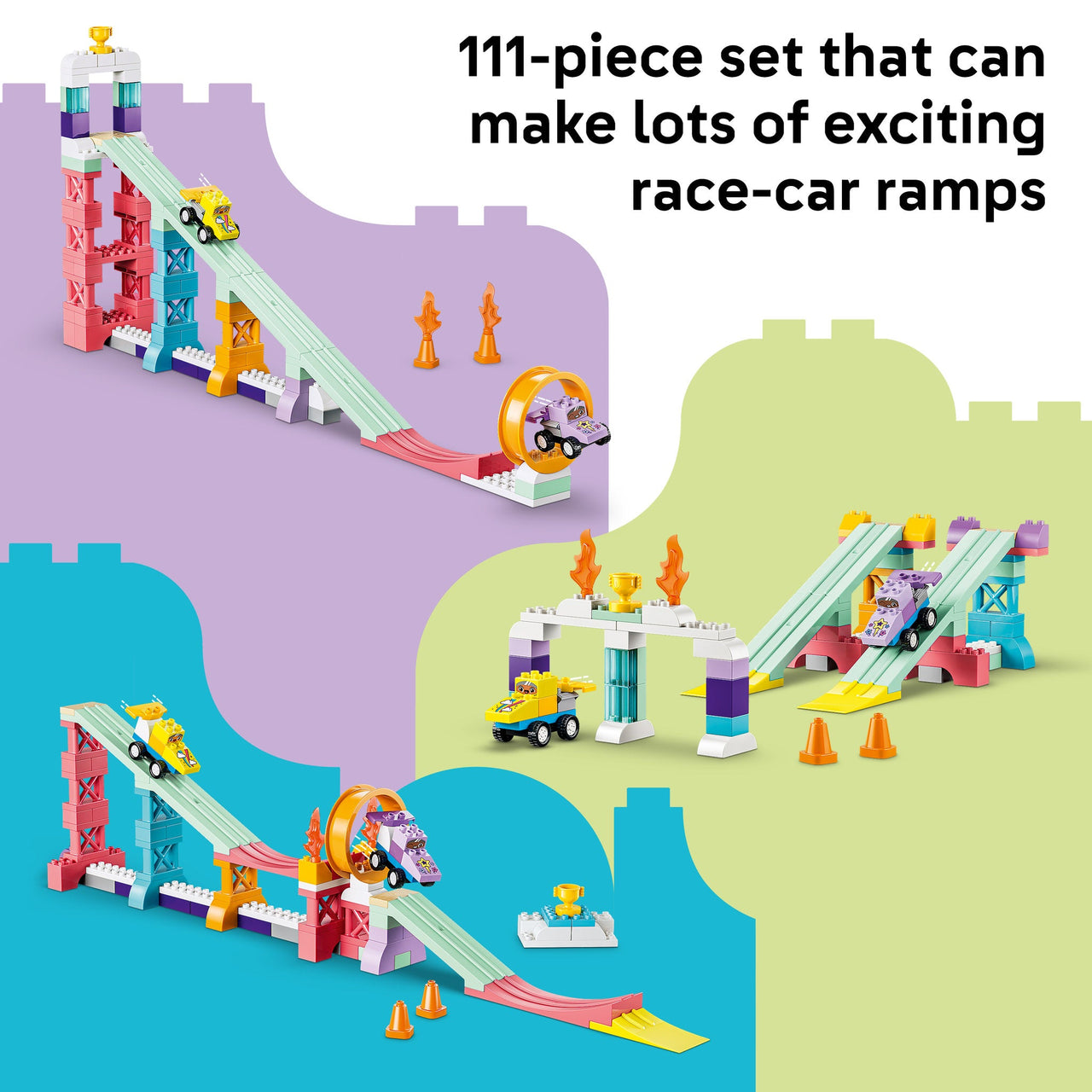 LEGO 10478 DUPLO Town 3 in 1 Creative Ramps with Vehicles