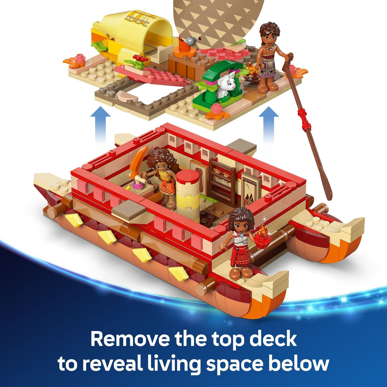LEGO 43270 Disney Princess Moana's Adventure Canoe