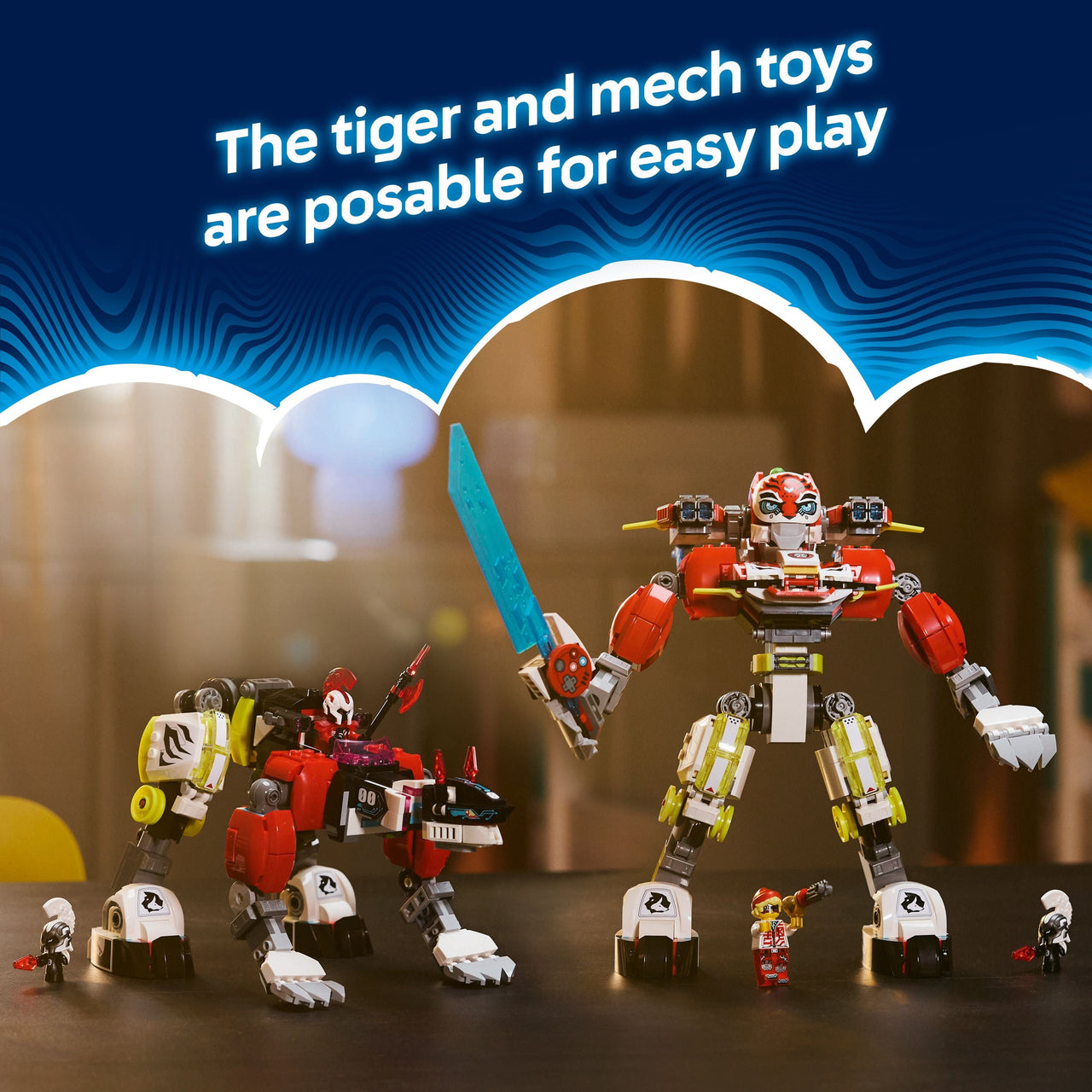 LEGO 71497 DREAMZzz Cooper's Tiger Mech & Zero's Hot Rod Car