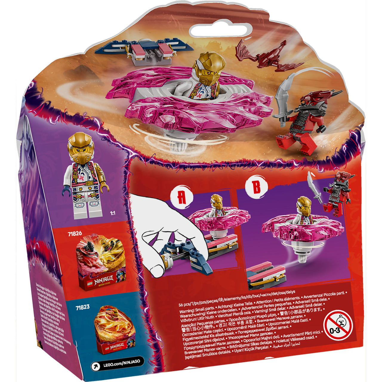 LEGO 71824 NINJAGO Sora's Dragon Spinjitzu Spinner