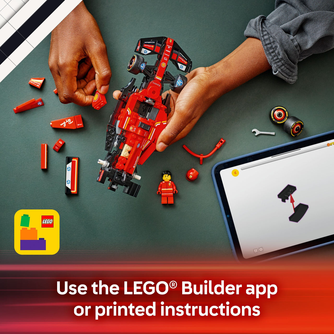 LEGO 77242 Speed Champions Ferrari SF-24 F1 Race Car