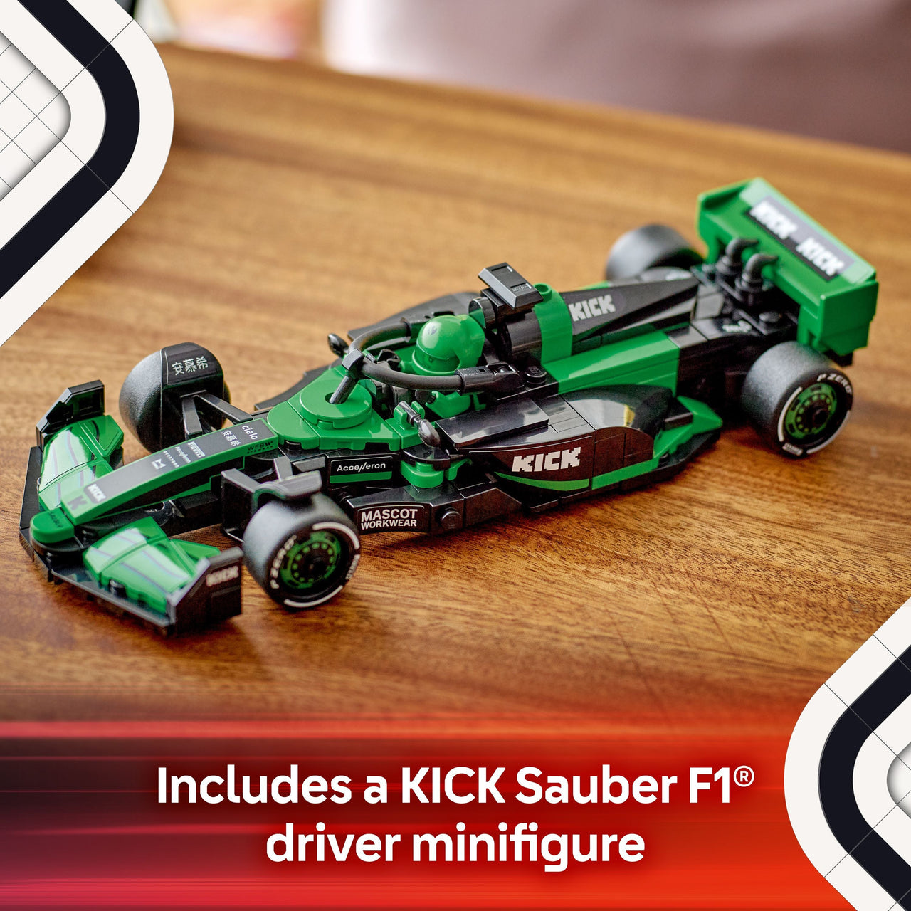 LEGO 77247 Speed Champions KICK Sauber F1 Team C44 Race Car