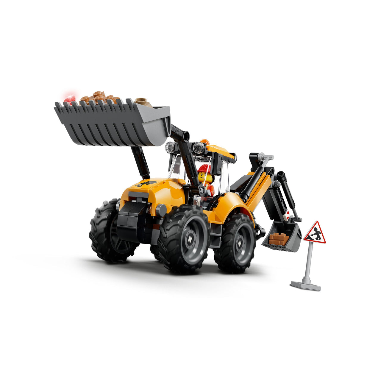 LEGO 60480 City Yellow Backhoe Loader