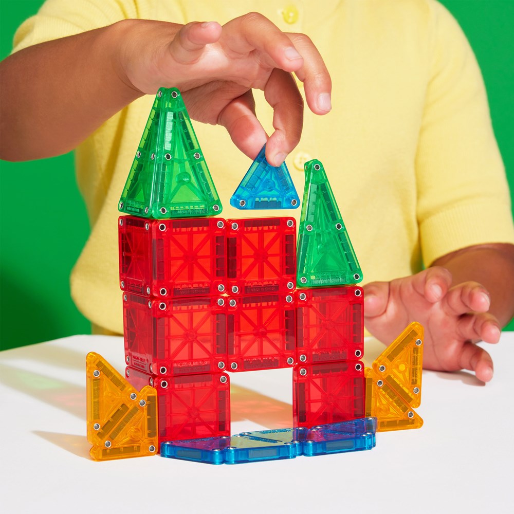 MAGNA-TILES - microMAGS Travel Set - 26 Piece Set - 12 Unit Counter Display