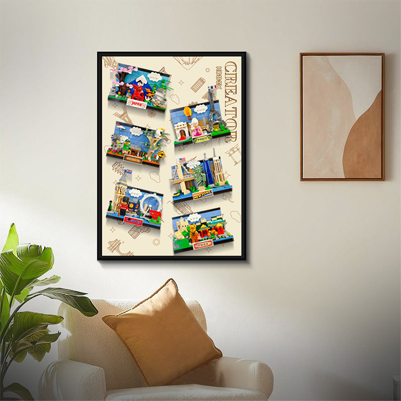Lego Creator Postcard Display Wallboard