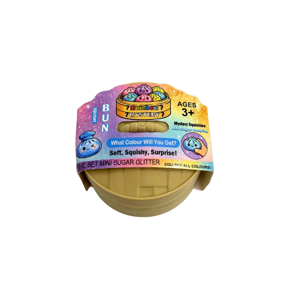 Mini Glitter Sugar Dumpling Squishy Toy | Kawaii Sensory Fidget Toy from AUTHENTIC VOODLE (1 Pc)