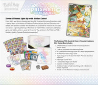 Pokemon TCG SV8.5 Prismatic Evolutions Elite Trainer Box back side