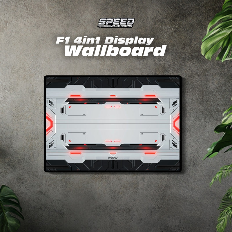 LEGO Speed Champions F1 Race Car 4 in 1 Display Wallboard (Grey and red tones)