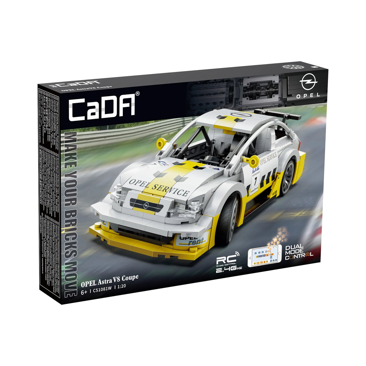 CaDA 1:20 Opel Astra V8 Coupe Rally Car | 330 Pieces