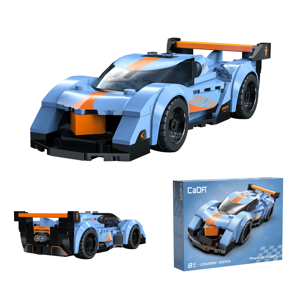 CaDA 1:32 Hyper Phantom Velocity Car Building Set