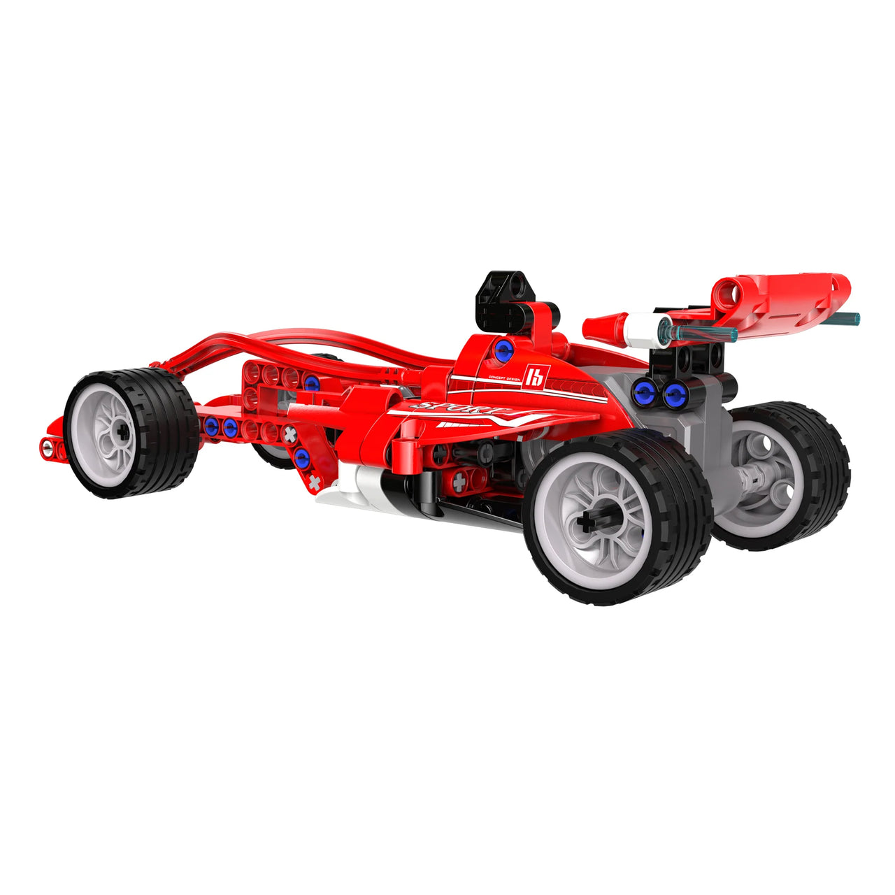 CaDA Pull-Back Formula Racing Car | 144-Piece Building Set