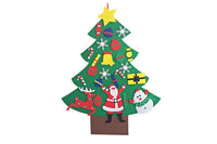 DIY Felt Christmas Tree Set with Removable Ornaments for Kids