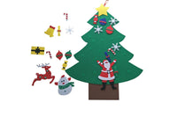 DIY Felt Christmas Tree Set with Removable Ornaments for Kids