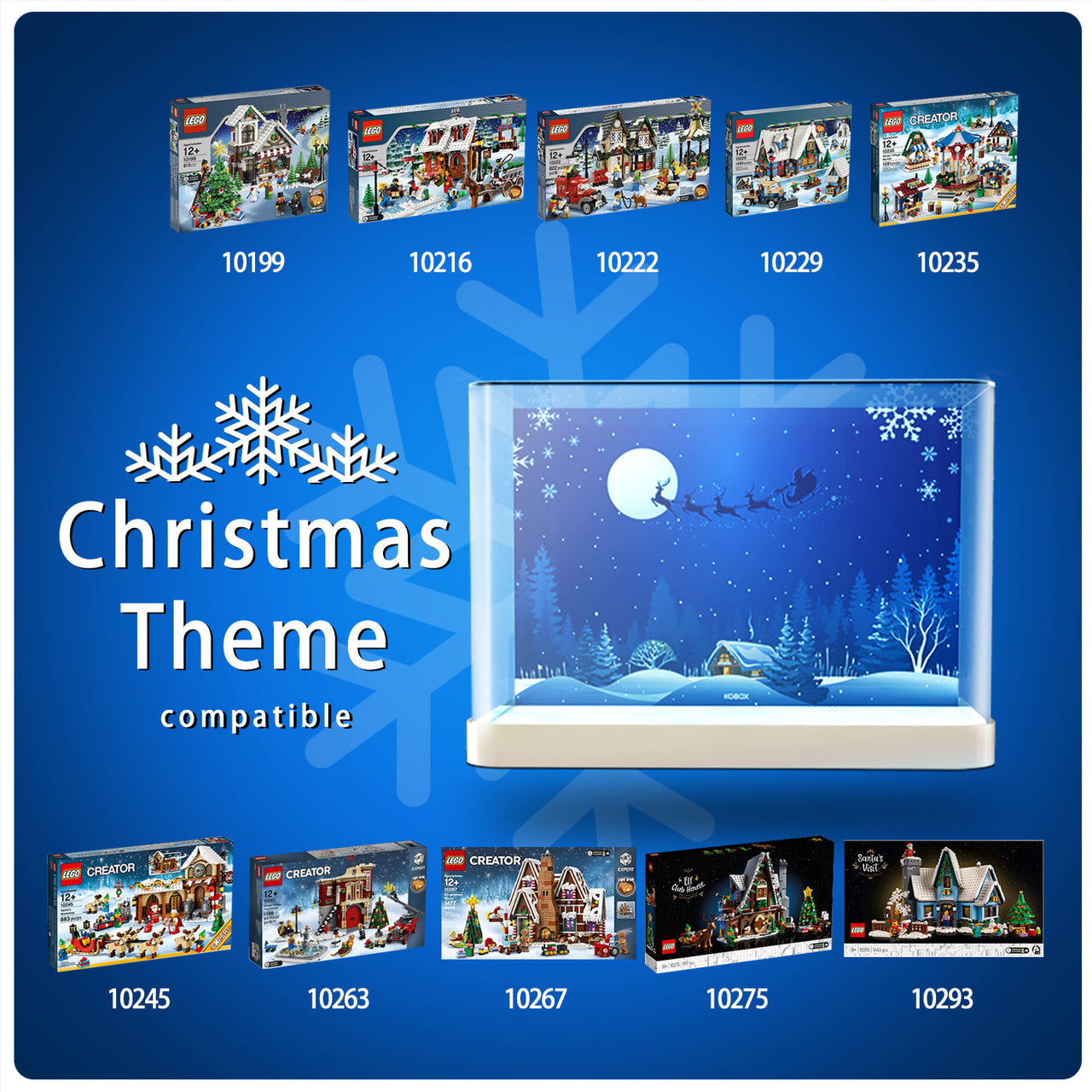 Lego Santa’s Visit 10293 Display Case