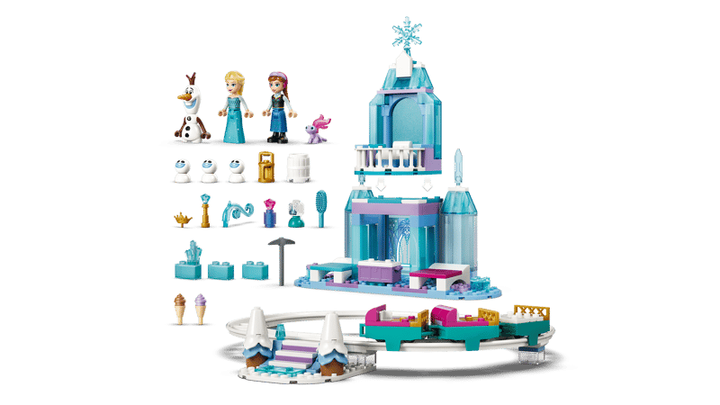 LEGO 43281 Disney Frozen Elsa’s Ice Castle & Snow Ride Adventure