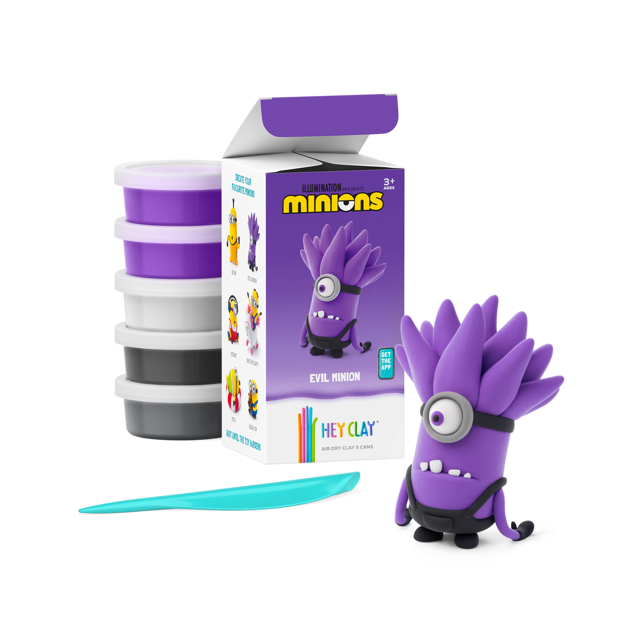 HEY CLAY Character Collection 5 Can Modelling Clay Set for Kids