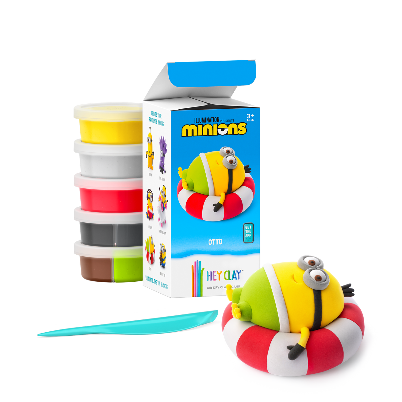 HEY CLAY Character Collection 5 Can Modelling Clay Set for Kids
