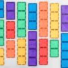 Rainbow Rectangle Pack 18 pc