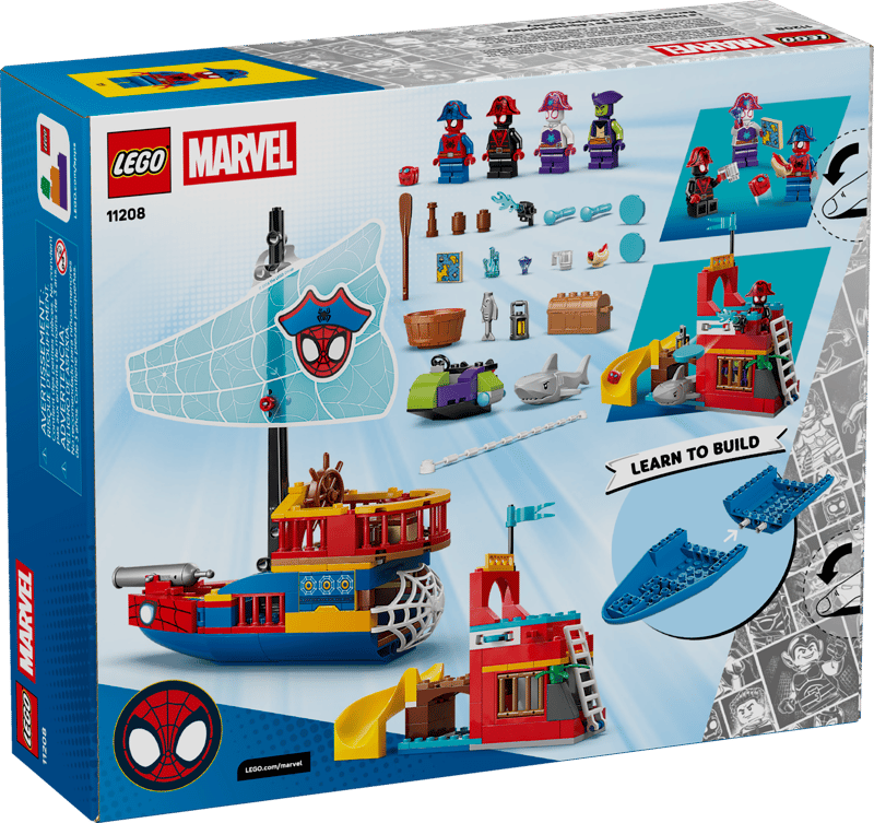 LEGO 11208 Marvel Spidey And His Amazing Friends Team Spidey Pirate Ship