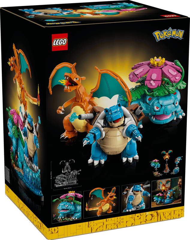 LEGO 72153 Pokemon Venusaur, Charizard and Blastoise