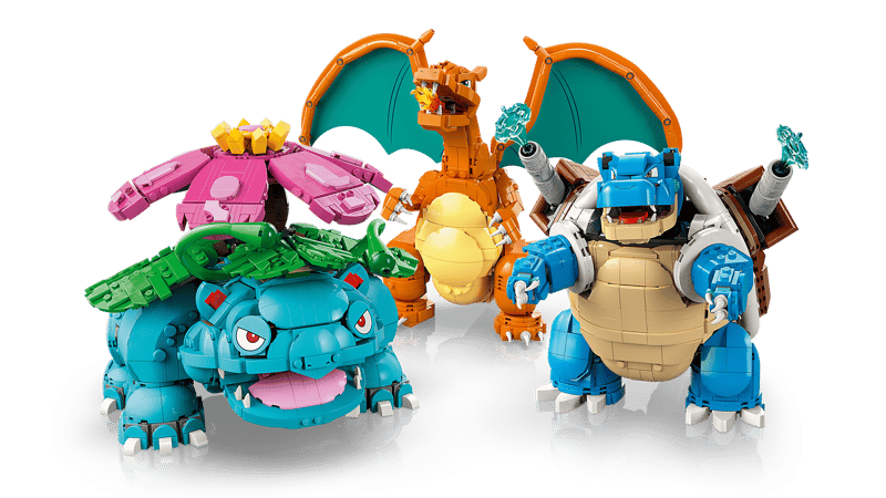 LEGO 72153 Pokemon Venusaur, Charizard and Blastoise