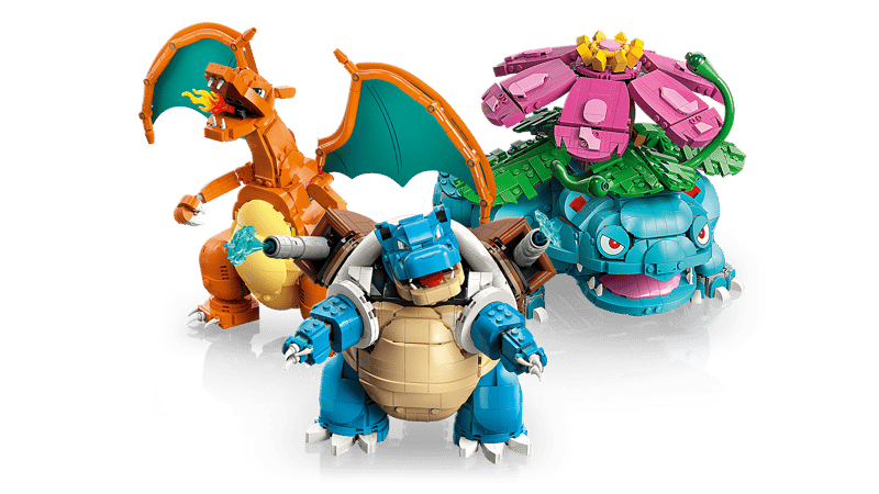 LEGO 72153 Pokemon Venusaur, Charizard and Blastoise